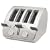 Tefal Avanti Deluxe All Chrome Toaster, 4 Slice