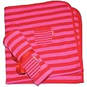 Toby Tiger Stripy Red/Pink Baby Blanket