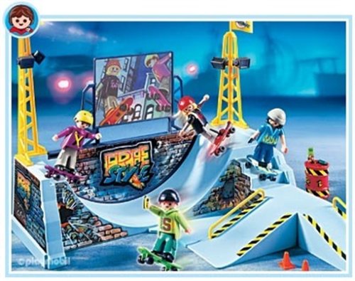 Childrens Toyshop  Toys : Playmobil - Skate Park with Halfpipe 4414