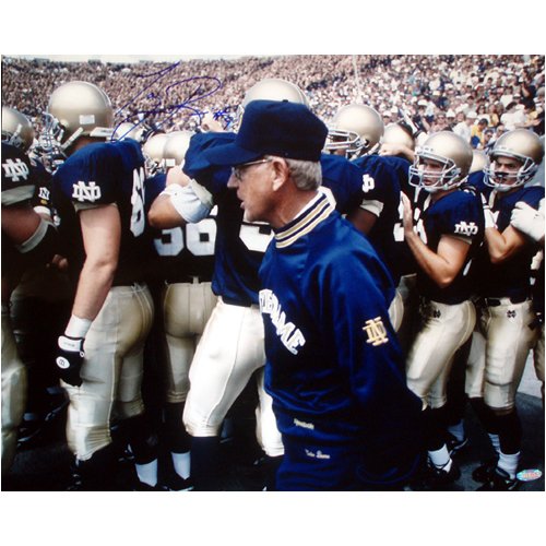 Tony Rice Autographed With Lou Holtz 16x20 Photograph By Steiner Sports