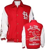 St. Louis Cardinals Commemorative Wool and Leather Varsity Jacket