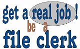  : get a real job! be a file clerk Hooded Sweatshirt