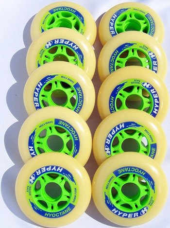 HYPER 84mm FIRM HYOCTANE Inline Skate Wheels Racing 10
