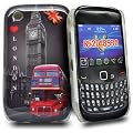 Accessory Master- Noir ' I love london & bus' la conception hard Housse pour Blackberry curve 8520