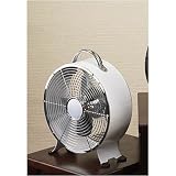 Metal Box Fan - 9 Round in White by Deco Breeze