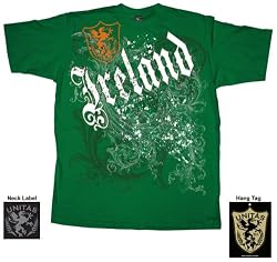 FC Football Club Soccer Ireland Unitas Fleur Green T-shirt Tee