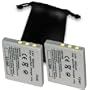 FUJI NP-40 / NP40DBA Equivalent Li Ion Battery 2-Pack for Select FinePix Digi...