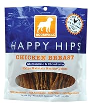 Dogswell Happy Hips Chicken Breast, Glucosamine & Chrondroitin, 15-Ounce Blue Pouches (Pack of 3)
