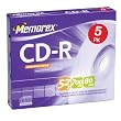 52x Write-Once CD-R - 5 Pack, Jewel Case