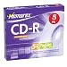 52x Write-Once CD-R - 5 Pack, Jewel Case