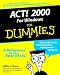 ACT! 2000 for Windows for Dummies