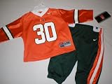 Miami Hurricanes Baby Football Jersey / Uniform
