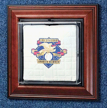 Wall Mountable Mini Baseball Base Display Case (Black)
