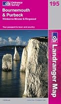 Bournemouth and Purbeck, Wimborne Minster and Ringwood (OS Landranger Map Series)