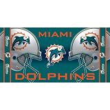 Case of 12 McArthur NFL Teams 100% Cotton Velour Beach Towels 30x60 Miami Dolphins