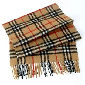 Burberry Cashmere Classic Plaid Scarf