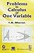 Problems in Calculus of One Variable