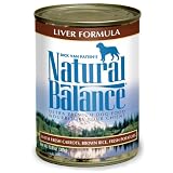 Natural Balance Liver and Brown Rice Formula Dog Food (Pack of 12 13-Ounce Cans)