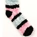 Fuzzy Socks - Urban Boundaries Fuzzy Yarn Dye Striped Socks for Women (One Sizes fits Most)