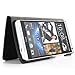 HTC One Max Case - Poetic HTC One Max Case [FlipBook Series] - [Lightweight] [Professional] PU Leather Protective Flip Cover Case for HTC One Max Black (3 Year Manufacturer Warranty From Poetic)