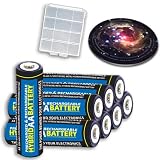 8 HEAVY DUTY AA Ni-MH Extended Life Rechargeable Batteries w/ Latest Hybrid Technology- Pre-Charged - For Select Polaroid Fun! Flash 640 , 820 / i1037 , i836 / PDC Series Cameras and MORE
