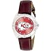 Gametime Kansas City Chiefs Brown Leather Watch-Size: One Size