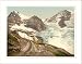 Jungfrau railroad Eiger and Monch with Eiger Glacier Bernese Oberland Switzerland, c. 1890s, FRMD