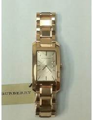 Burberry Rose Gold Oversized Engraved Ladies Watch BU9402