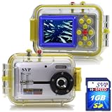 SVP Acqua DC-1251S 12MP Max. Digital Still Camera with waterproof case (SVP 1GB High Speed SD Card Included)