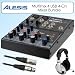 Alesis MULTIMIX4U Multimix 4 USB 4 Channel Mixer Bundle With Cable & Stereo Headphones