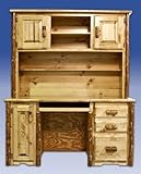 Glacier Country Desk with Hutch_Glacier Country