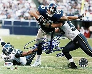 Autographed Jeremy Shockey Photo - Giants 8x10 #w79369 - PSA/DNA Certified - Autographed NFL Photos