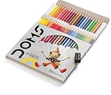 Colored Pencils for Adults, Students, Artists & Kids - 24 colors. Pre-sharpened Color Pencil Set for drawing, coloring books, pages and fun.