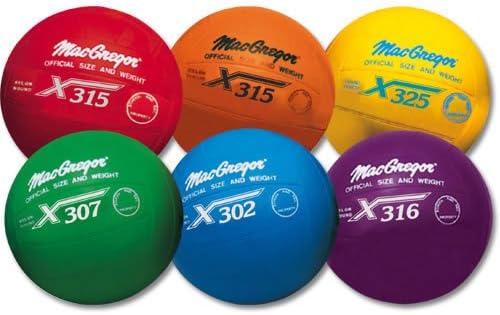 Normalteile MacGregor Multicolor Volleyballs (Color: Red) Sold Per EACH