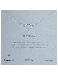 Dogeared "Karma" Sterling Silver Circle Necklace