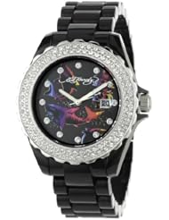 Ed Hardy Womens RX-BK Roxxy Black Watch