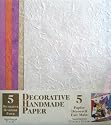 Decorative Handmade Paper - 5 Sheets 7" X 10" Assortment