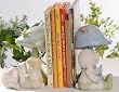 Set of 2 Tender Embrace Baby Lamb and Mushroom Bookends 6.5"