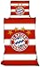 Sports : FC Bayern M&uuml;nchen Bettw&auml;sche Linon Trikotstreifen