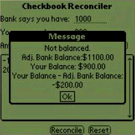 Checkbook Reconciler