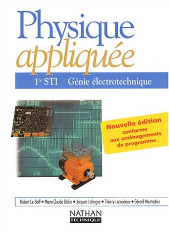 Physique appliquee génie électrotechnique 1re sti eleve 2002