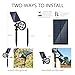 Solarmks SY-1104 Solar Power Spotlight 3.7 V Cordless 4 Led Landscape Lighting