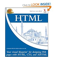 51HT9X35QZL. BO2,204,203,200 PIsitb sticker arrow click,TopRight,35, 76 AA240 SH20 OU01  HTML: Your Visual Blueprint for Designing Web Pages with HTML, CSS, and XHTML