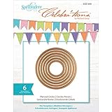 Spellbinders SCD-009 Celebrations Pierced Circles Metal Paper Cutting Die Template, Set of 6