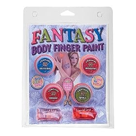 Fantasy Edible Body Finger Paint 4 Fruit Flavors