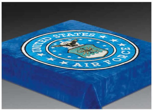 Super Soft Luxury Plush Queen Size Mink Blanket - Air Force Seal