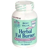 Genesis Nutrition Herbal Fat Burner, 100 Capsules (Pack of 4)