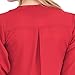 Eliacher Women's Casual V Neck Chiffon Blouses Drawstring Long Sleeve Tops Shirt
