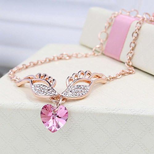 Kaariag Punkin® Angle Wings Crystal Charm Link Bracelet