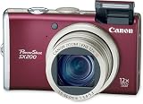 Canon PowerShot SX200IS 12.1 MP Digital Camera with 12x Wide Angle Optical Image Stabilized Zoom and 3.0-inch LCD (Red)